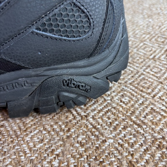 Merrell Moab 2 Mid Tactical Duty Boots Men\'s Sz 13W Black Vibram Sole Outdoor main image 5
